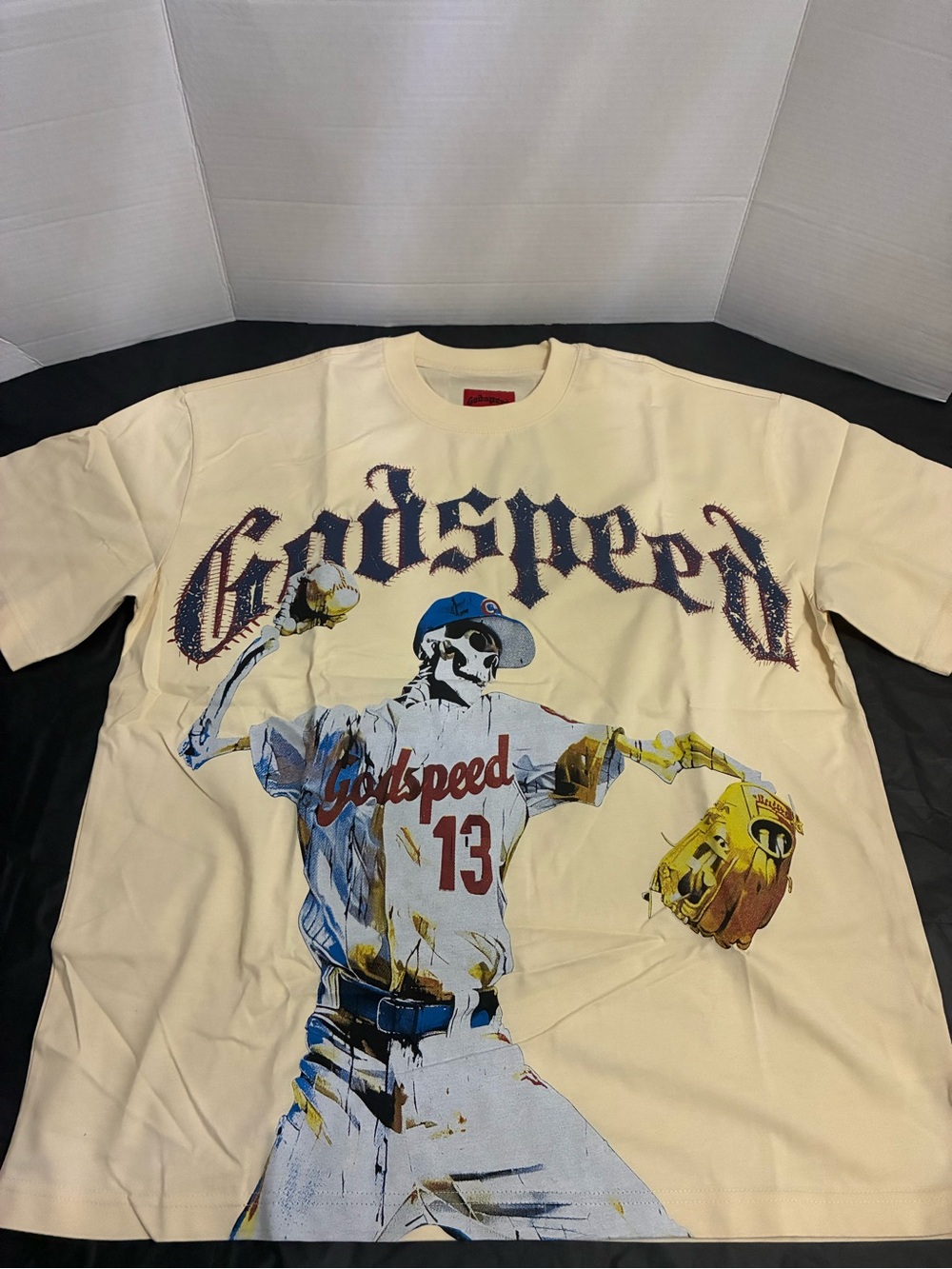 Godspeed Cream Graphic Short-Sleeve Tee